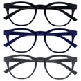 thumbnail image 1 of Gafas OPULIZE Blu Retro con bloqueo de luz azul, paquete de 3, 1 of 6