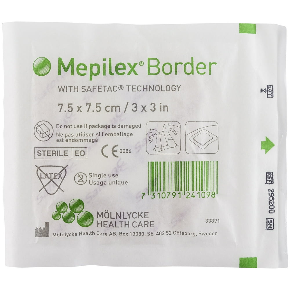 Mepilex Border Foam Dressing 3" X 3" 1 Dressing