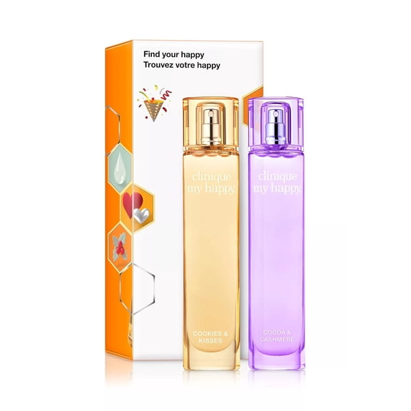 Clinique Find Your Happy Fragrance Set My Happy Cocoa and Cashmere My Happy Cookies and Kisses