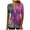 Hot Pink, variant on Womens Summer Tops Comfortable V Neck Tunic Top Buttons Blouse Short Sleeve Shirts for Women Hot Pink L