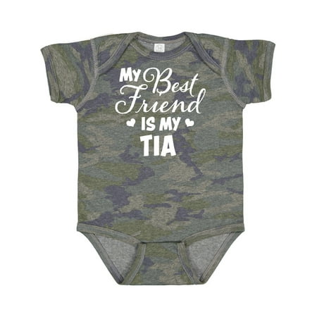 

Inktastic My Best Friend is My Tia with Hearts Gift Baby Boy or Baby Girl Bodysuit