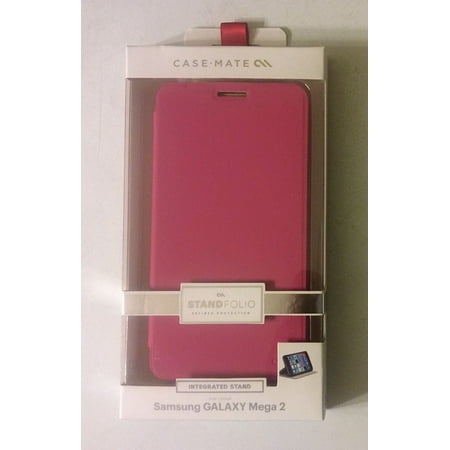 New in Box Case-Mate Samsung Galaxy Mega 2 Pink Stand Folio Wallet Cover Case
