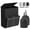 Black, variant on BGTREND Double Laundry Hamper with Lid, 180L Dirty Clothes Basket with 2 Removable Bags & 2 Side Pockets, Collapsible Laundry Sorter, Black
