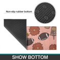 thumbnail image 6 of Pink Football and Drinks Pattern Kitchen Rugs Sets Of 2,Anti Fatigue Kitchen Mat Rugs Non Slip Washable,Decorative Kitchen Floor Mats for Kitchen,Sink,Laundry,17"x30"+17"x47", 6 of 7