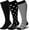3 Pairs/Heart/Stripe/Dot, variant on UZMOG 3 Pack Plus Size Compression Socks for Women & Men, Extra Wide Compression Socks Calf Knee High Stockings