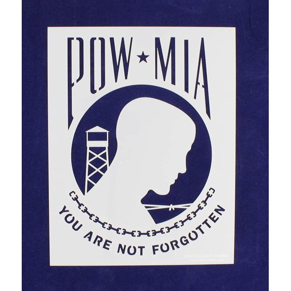 POW-MIA Flag Stencil 9" x 11.5" Painting /Crafts/ Templates