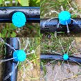 thumbnail image 2 of maytalsory Drip Irrigation Dripper 8-hole Adjustable Watering Sprinkler Drip Irrigation Plastic Nozzle, 200pcs, 2 of 9