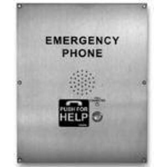 VIKING E-1600-02-IPEWP VoIP Stainless Steel Handsfree Emergency Phone with Voice Flush Mount Only with Enhanced Weather