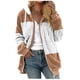 thumbnail image 2 of Sudadera con capucha y manga larga para mujer, informal, con cuello en V y cremallera, para exteriores y chaquetas, 2 of 5