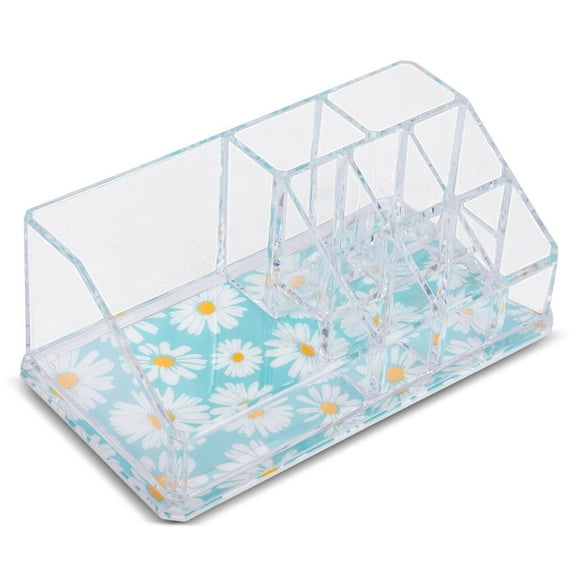 Mini Makeup Organizer, Clear Cosmetics Beauty Storage (9 Slots) for Bedroom, Living Room,  Kitchen