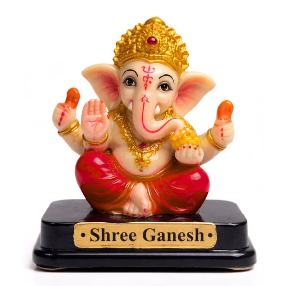 Shree Ganesh Idol Statue Decorative Ganpati Murti for Home Temple Puja Spiritual Gift Religious God Idol Decor