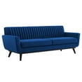 thumbnail image 2 of Modway Engage Channel Tufted Performance Velvet Sofa in Navy, 2 of 7