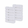 thumbnail image 2 of BNM Zero Twist Cotton Face Towel Washcloth Set of 12, White, 2 of 10