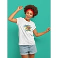 thumbnail image 2 of Keep Calm Surf On Shark Art Shaped T-Shirt Women -Image by Shutterstock, Female x-Large, 2 of 4