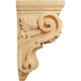 thumbnail image 3 of Ekena Millwork 3 1/2"W x 4"D x 7"H Small Traditional Acanthus Corbel, Red Oak, 3 of 4