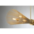 thumbnail image 6 of Longfellow 6-Light Linear Chandelier in Burnished Brass, 6 of 6