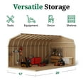 thumbnail image 6 of Little Cottage Co. 12x20 Value Gambrel Barn with 6 ft. Sidewalls, Outdoor Wood Storage Shed Do-It-Yourself Precut Kit, 6 of 13