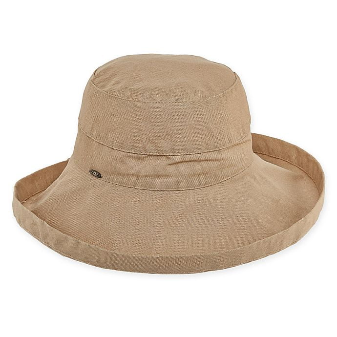 Scala Women's Big Brim Cotton Sun Hat 