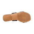 thumbnail image 3 of Sandalias de piso color Negro Con Plata Exterior Textil, Ajuste con 1 tiempo, Construcción Vegano RBBASICS 1502, 3 of 3