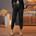 thumbnail image 3 of Pantalones cargo tipo harén para hombre, pantalones multibolsillos, ropa técnica informal, holgados, de lujo, de corte regular, los más baratos, 3 of 4