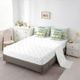 thumbnail image 3 of YST Rustic Farmhouse Wooden Theme 7-Piece Bedding Set, Happy Camping Comforter Set, King, 3 of 5