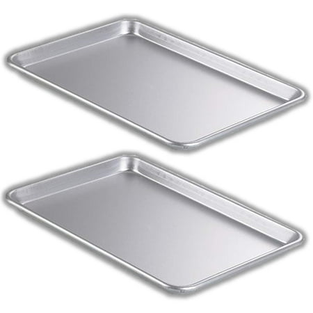 2 Piece Bakeware Set – 2 Aluminum Sheet Pan, (Stainless Steel) – Half Size (13