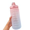 thumbnail image 1 of CNKOO Water Bottle Drinking Bottles Large-Capacity Gradient Color Portable Outdoor Leakproof With Straw 2L, 1 of 15