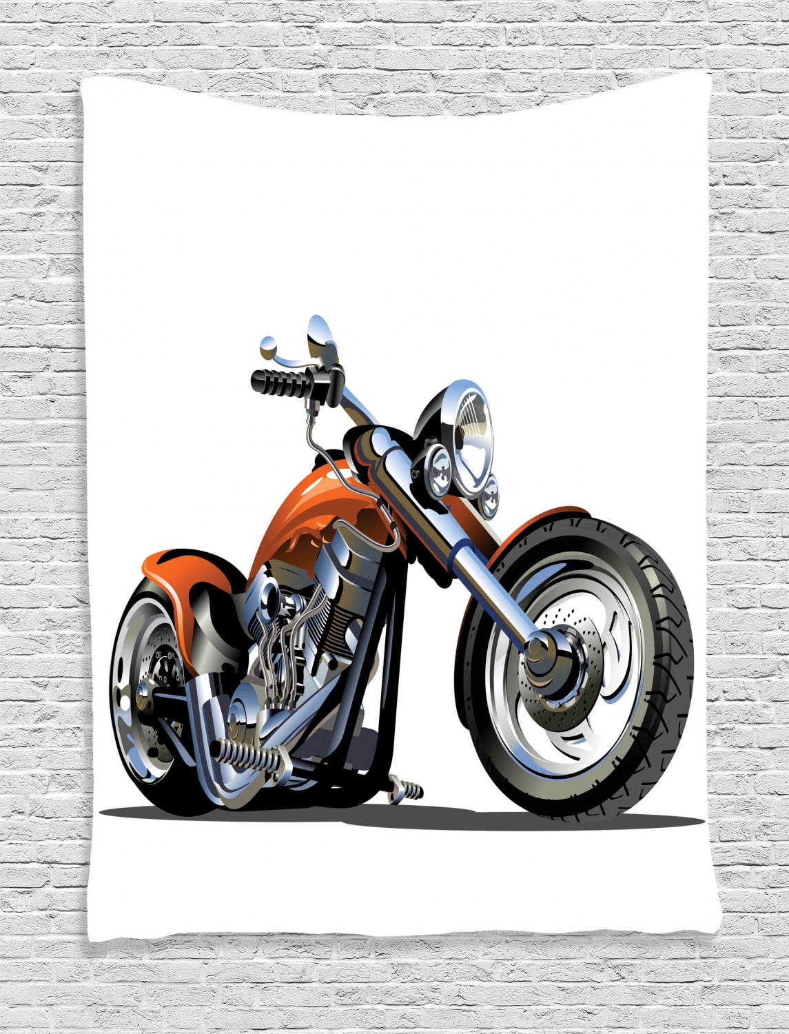 Motorcycle 6x8 FT Photography Backdrop Adventure Motorbike Image Motorcyclist Adventure Race Powerful Engine Vehicle Background for Baby Birthday Party Wedding Vinyl Studio Props Photography