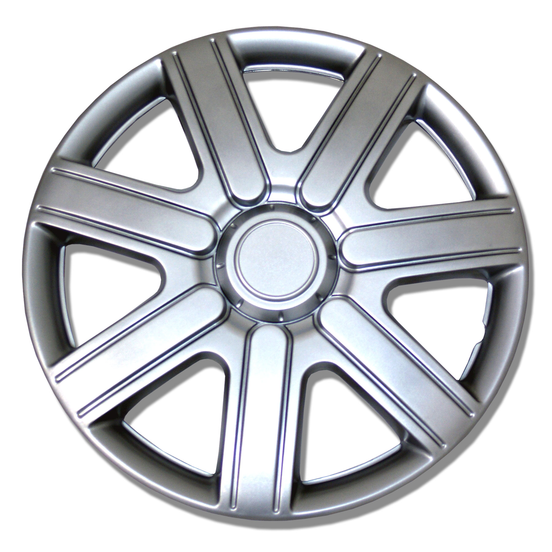 Set of 4 Metallic Silver Hubcaps 14" WSC221S14 Hub Caps Wheel Skin