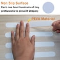 thumbnail image 3 of 30 PCS Bathtub Non Slip Stickers. Safety Shower Non Slip Adhesive Strips Treads for Bathroom Floor Tub Stairs Ladders Pools Boats. Bathtub Appliques for Adults & Kids with Scraper (White), 3 of 5