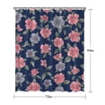 thumbnail image 5 of Pioneer Flower Floral Print Pattern Shower Curtain 72"x84" ,Bathroom Decorative Shower Curtains Set with 12 Hooks,Modern Waterproof Washable Shower Curtain, 5 of 6
