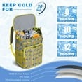 thumbnail image 6 of Cute Lemon Print Insulated Cooler Backpack - 20L Large Capacity, Long-Lasting Insulation for Food & Drinks - Perfect for Summer Outdoors & Travel, 6 of 6