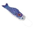 thumbnail image 3 of Japanese Carp Windsock Wind Sock Streamer Sailfish 16-inch Home Outdoor Hanging Decoration Kite for Kids Blue 40cm, 3 of 10