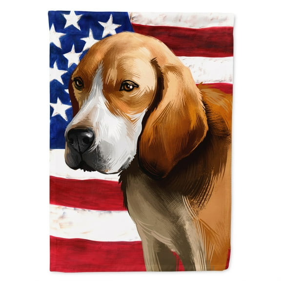 Carolines Treasures CK6422CHF Beagle-Harrier American Canvas House Size outdoor-flags, Multicolor
