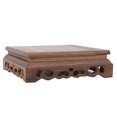 thumbnail image 3 of Home Carving Crafts Rack Antique Display Rack Vase Holder Desk Decoration(14*14cm), 3 of 5