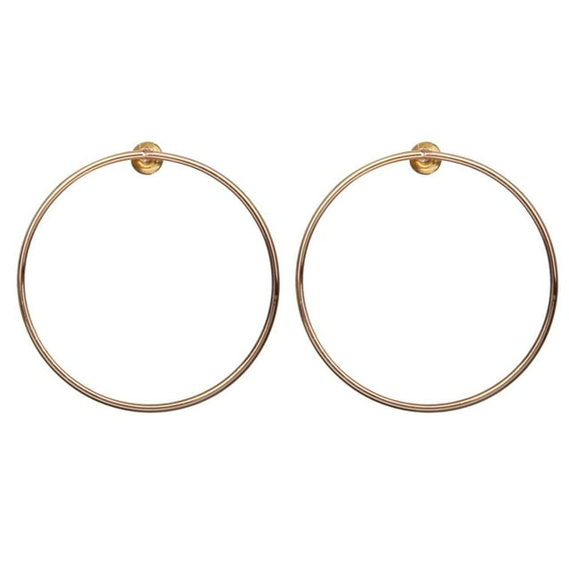 Pendientes de botón geométricos simples de Morden Joyas de botón de oreja de círculo grande Salvador círculo pendientes grandes