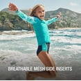 thumbnail image 3 of Speedo Girl's Swimsuit One Piece Mesh Splice Thick Strap , Speedo, 12, 3 of 9