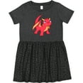 thumbnail image 3 of Inktastic Cute Baby Red Dragon Girls Toddler Dress, 3 of 5