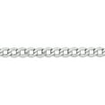 thumbnail image 3 of 14K White Gold 5.25mm Semi-Solid Curb Link Chain 18 Inch, 3 of 6