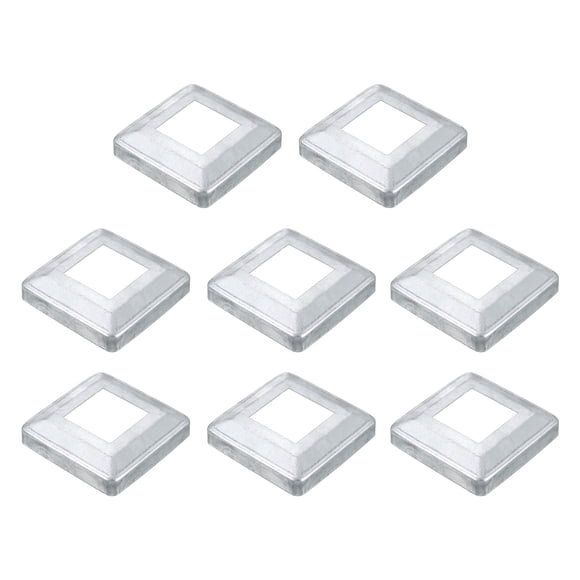 8Pack Post Base Cover, 4.25x4.25 Metal Integral Style Post Skirt Porch Column Wrap(2x2)