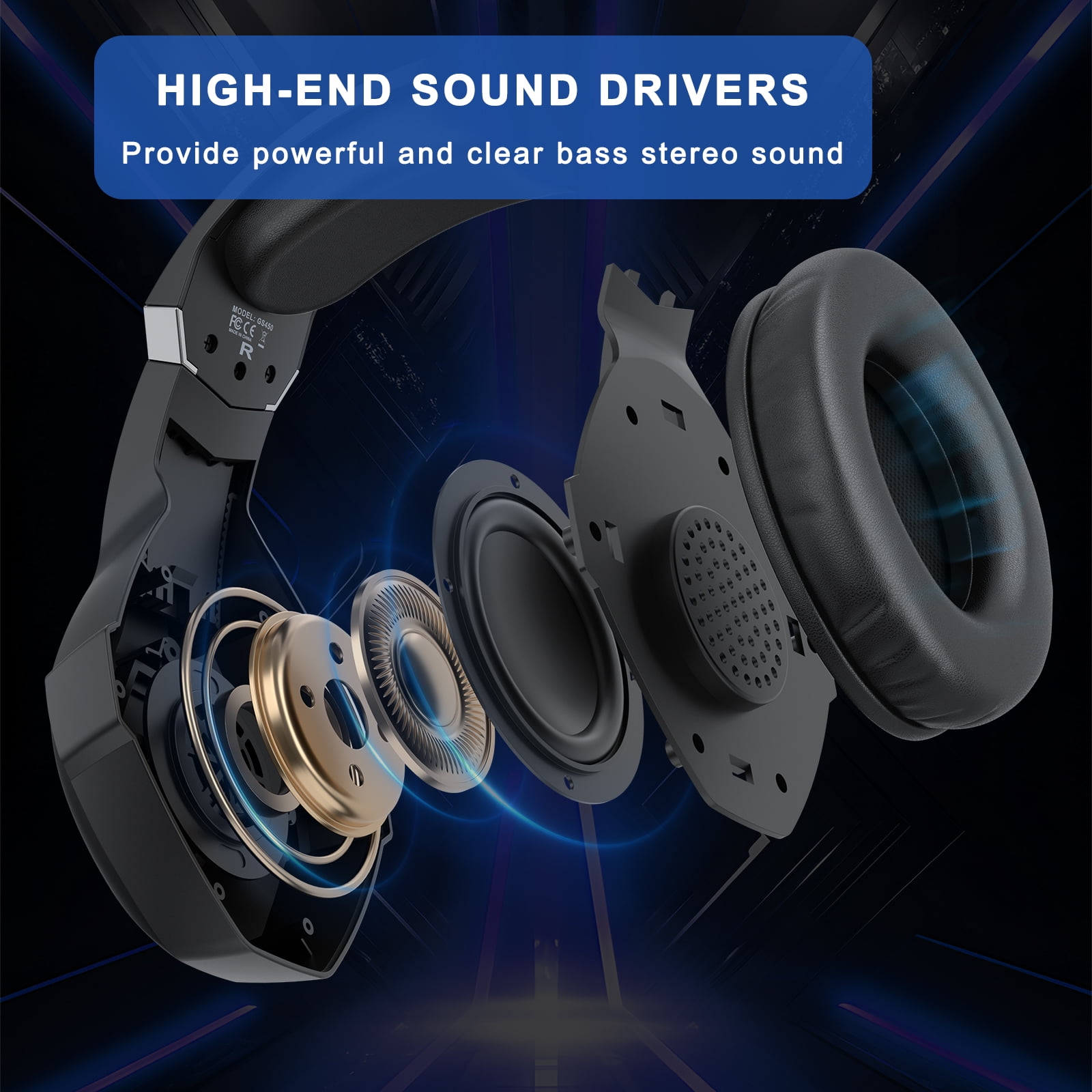 Gaming Headset 3.5MM Wired for PS5 PS4 Switch Xbox One PC with RGB Light,Noise Canceling Mic,Surround Sound,Over Ear Muffs Gaming Headphones,Black
