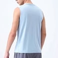 thumbnail image 7 of Athletic Tank Tops for Men Quick-Drying Sleeveless Workout Undershirts Shirts Mens Casual Solid Color Pullover Stretchy Slim Crewneck Running Vests, 7 of 7
