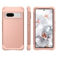 thumbnail image 2 of Dteck Case for Google Pixel 7,Shockproof Rubber Armor Silicone Rugged Case Hybrid Hard Back Phone Cover,Rosegold, 2 of 6