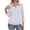 Purple #007, variant on Womens 3/4 Sleeve Polo Shirts Collared V Neck Business Blouses Banded Bottom Casual Tops Beige XL