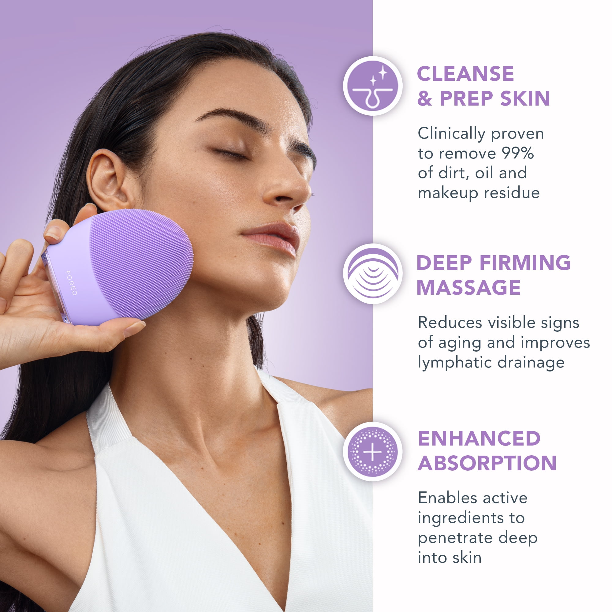 FOREO, Facial Cleansing & Firming Device, Luna 4, Sensitive Skin