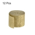 thumbnail image 3 of Uxcell Crepe Paper Streamer 32ft Long 1.37 Inch Wide, Gold Tone 12 Pack, 3 of 5