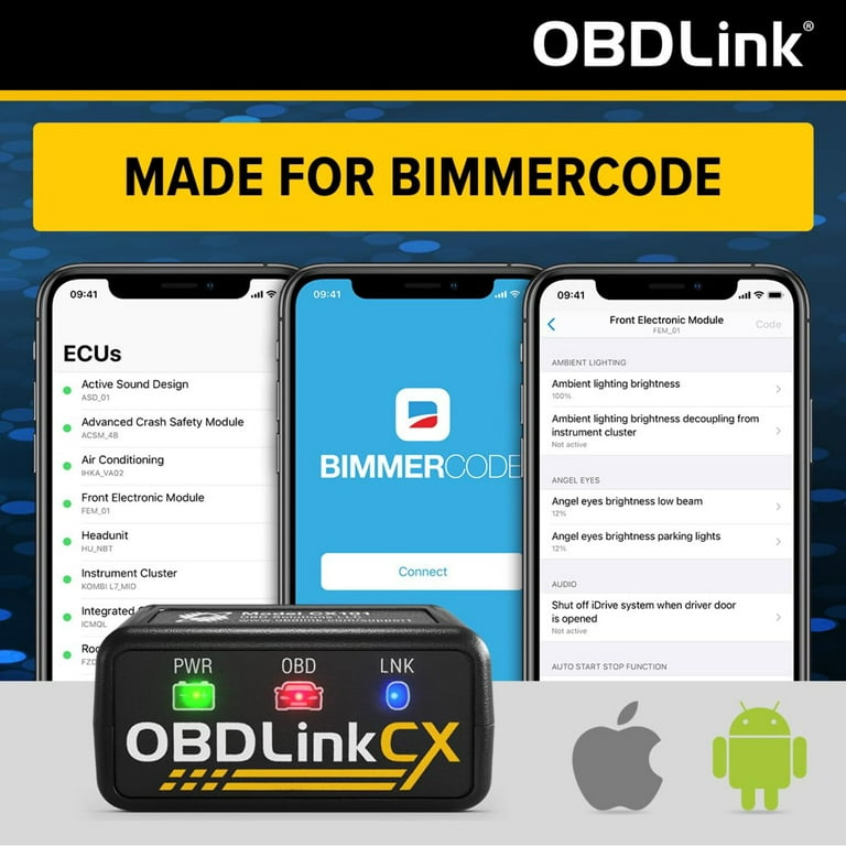 OBDLink CX - Designed For Bimmercode Bluetooth 5.1 BLE OBD2