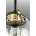 thumbnail image 7 of Progress Lighting Chronicle 1-Light Mini-Pendant, Antique Bronze, Clear Seeded Glass, Steel, Dry Rated, 7 of 7