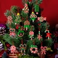 thumbnail image 6 of 16Pcs Christmas Lollipop Ornaments, Candy Christmas Tree Decorations Colorful Mini Candy Cane Hanging Ornaments Polymer Clay Peppermint Pendants for Xmas Tree Party Home Decorations, 6 of 15