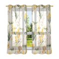 thumbnail image 6 of Yayeee Window Curtains Light Filtering 63"x42" Grommet Panel Pair Home Living Room Decor, White Rabbits, 6 of 7